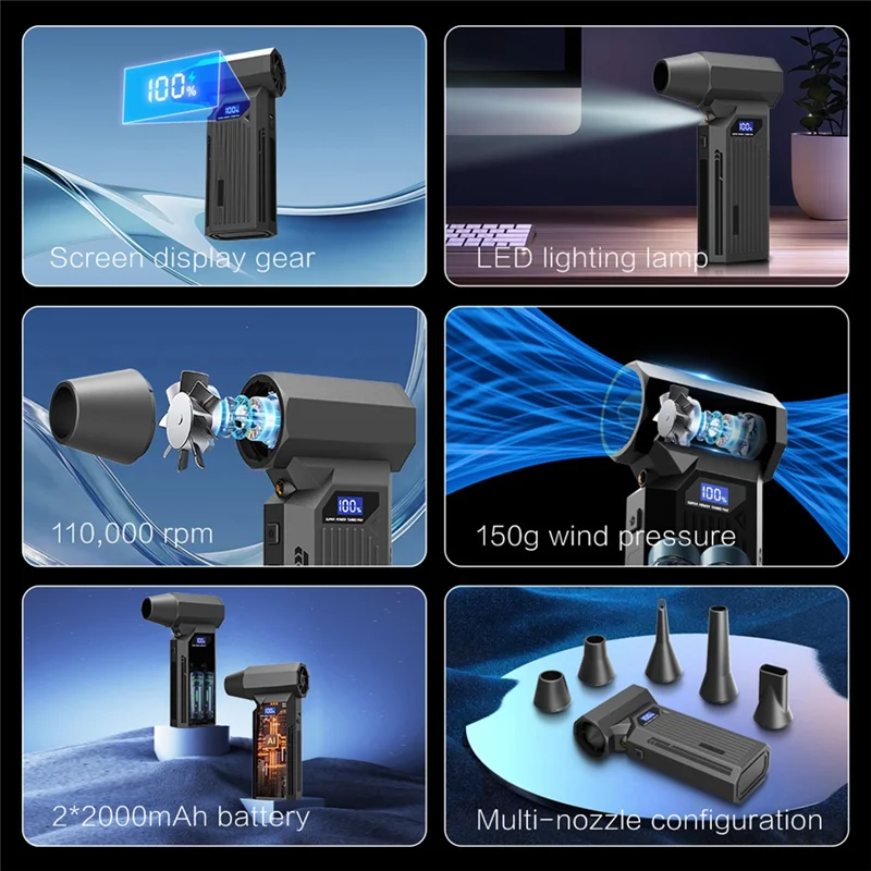 【RECOMENDAR】Z2 110000 دورة في الدقيقة مروحة توربو محمولة عالية السرعة محرك توربيني محمول مروحة أنبوبية توربينية عنيفة مروحة صغيرة #3