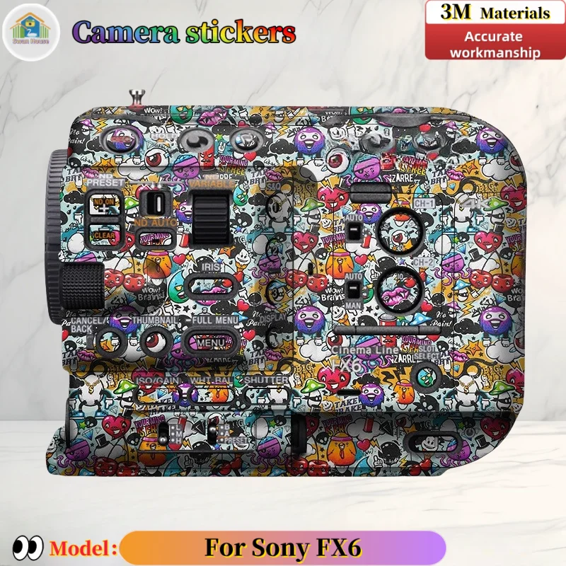 For Sony FX6 Camera stickers, DIY skin,Precision tailoring wear-resistant protective film