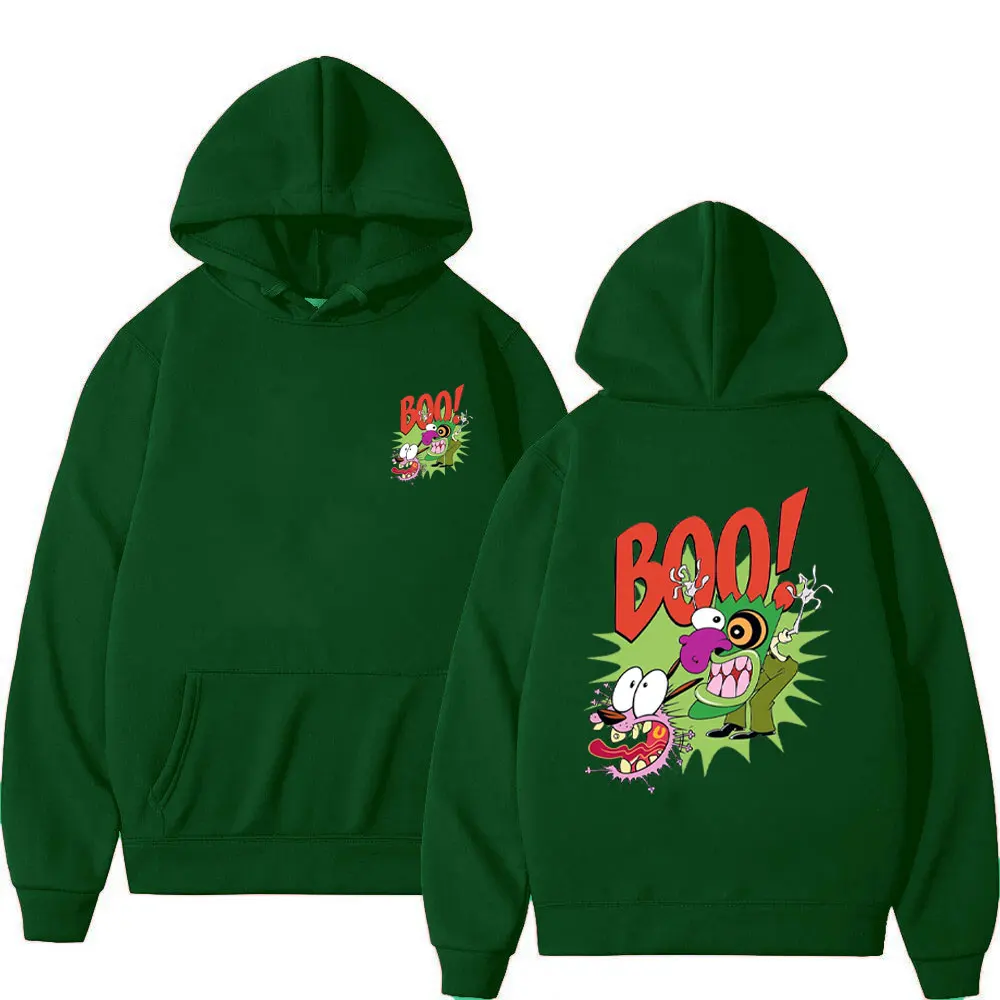 Moed De Lafaardly Hond Logo Hoodies Dubbelzijdig Print Mannen Vrouwen Mode Drop-schouder Mouw Sweatshirt Cartoon 90's trui