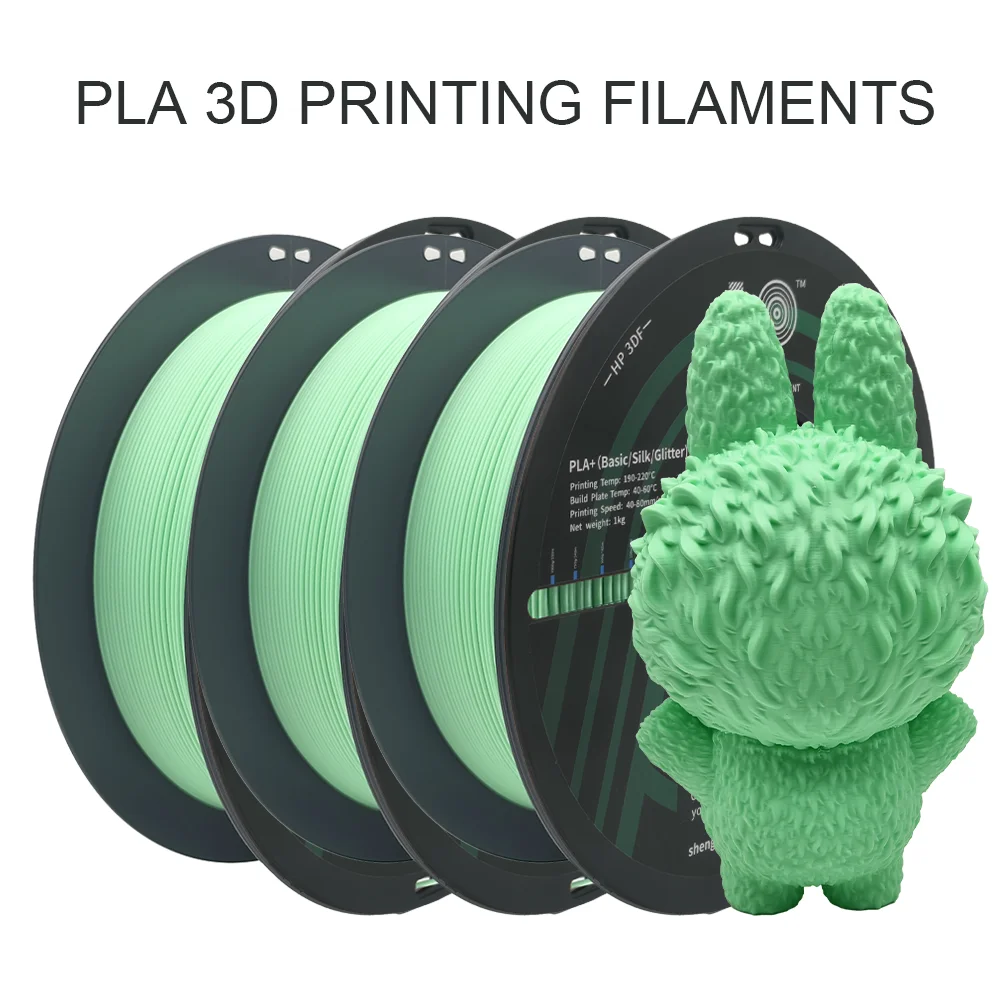 

HP3DF 3 рулона (3 кг) матовая/волшебная/зеленая нить для 3D-принтера, 1,75 мм, гладкая, 100%, без пузырьков, подходит для большинства 3D-принтеров FDM