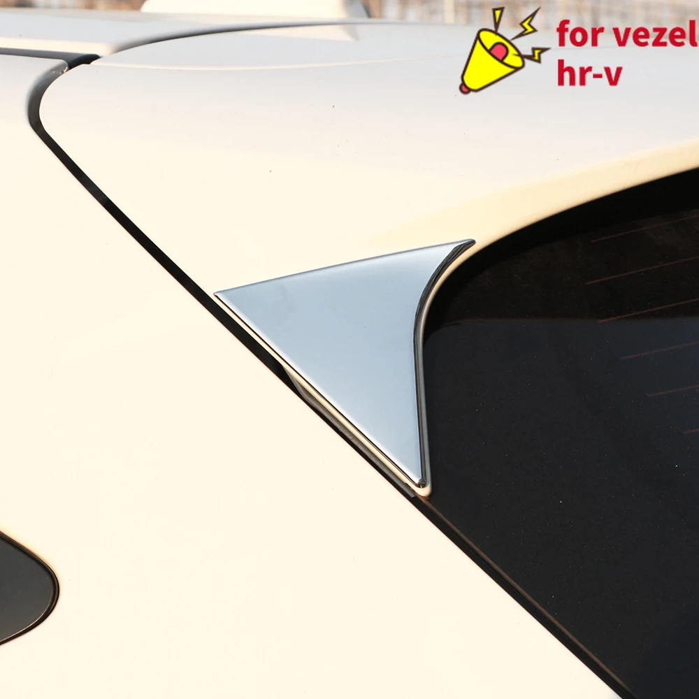 ABS Chrome Car Side Rear Window Spoiler Cover Trim Fit for Honda Vezel Hrv Hr-v 2015 - 2022 Accessories Molding Garnish Surround