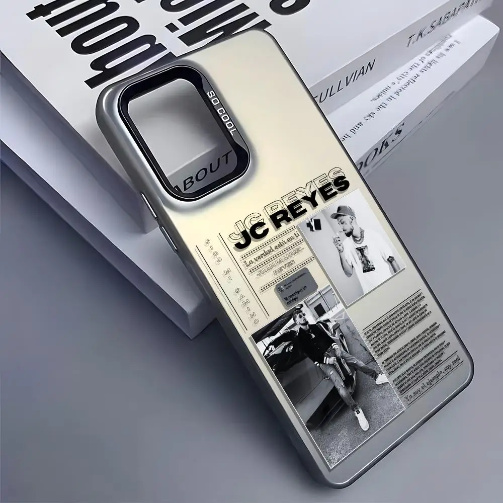 Jc r-eyes Tour cantante de rap Funda de teléfono para Samsung Galaxy S25 Edge S24 S23 S22 S21 S20 Ultra Funda de silicona plateada