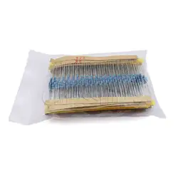 1/4W Metal Film Resistor Pack 1% five-color ring in-line resistor elements 25 kinds 20 of each