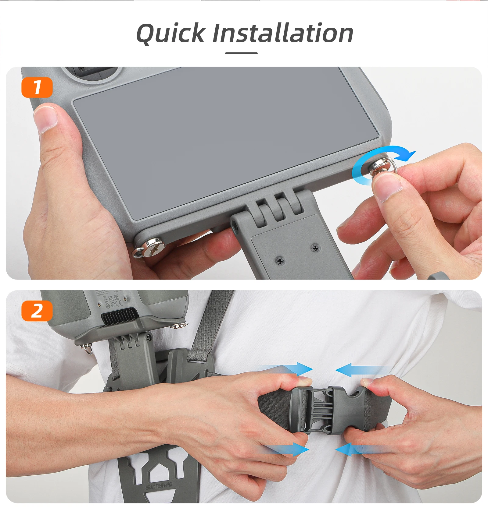 Bande de soutien de taille pour télécommande DJI RC1/RC2/RC Pro, sangle de poitrine élastique pour contrôleurs DJI Air 2s/mini 3 Pro/4 Pro mavic 3