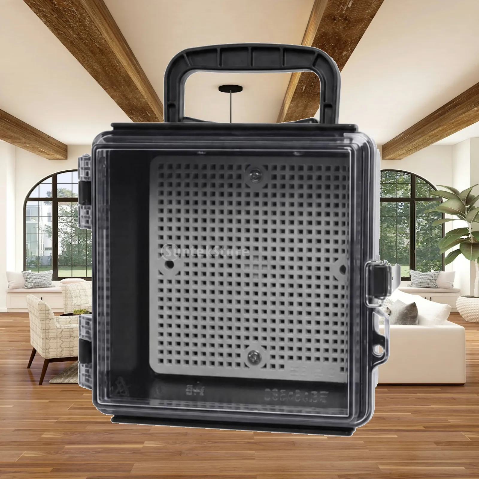 Durable Waterproof Control Enclos ABS PC Junction Box with Stainless Hinges for Electrical Connections Outdoor Equipment Mount