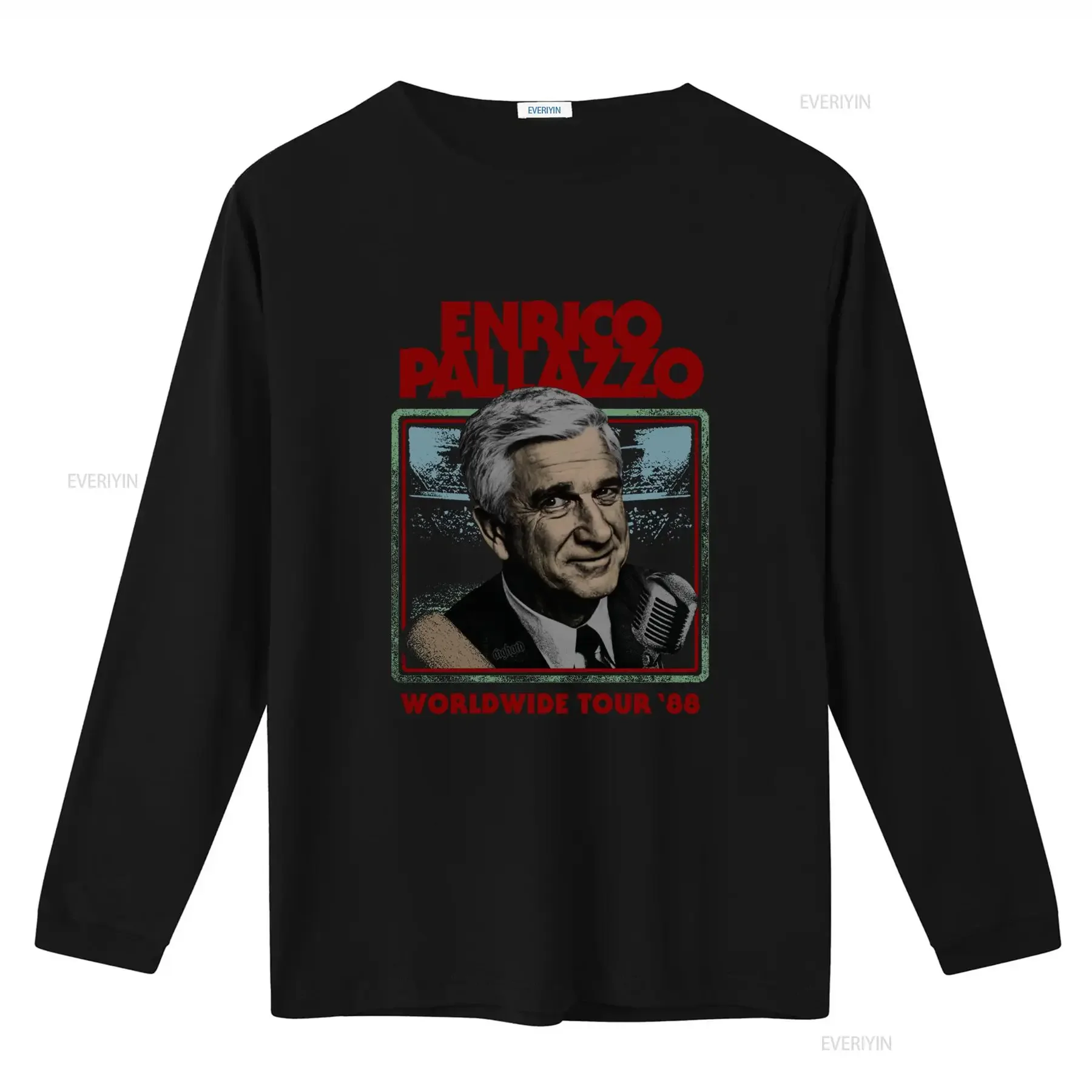 Enrico Pallazzo Worldwide Tour '88 T Shirt Vintage Style Retro Design Perfect for Music Fans vintage Washed Versatile Slightly