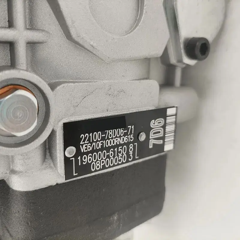 22100-78D06-71 Suitable for TOY0TA TICO 1DZ New VE Fuel Injection Pump 196000-6150 VE6/10F1150RNP615