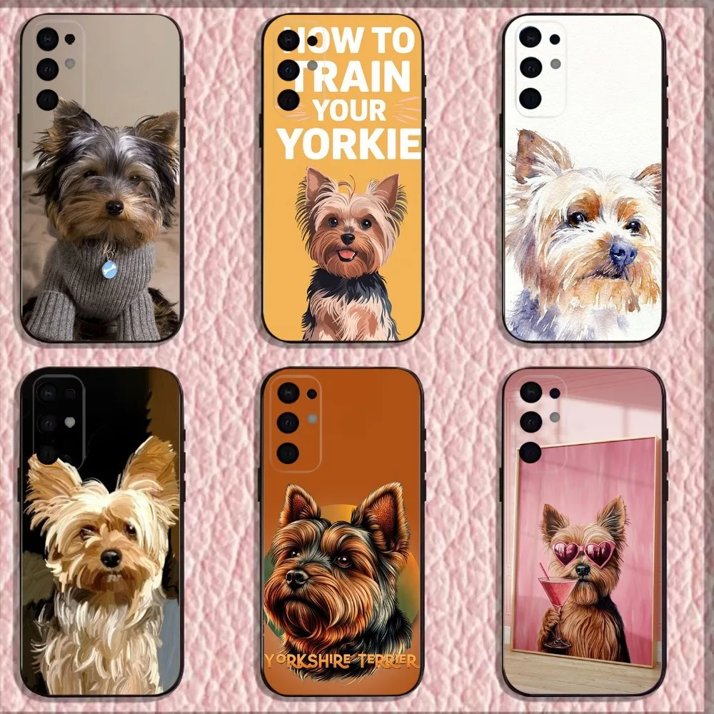 

Yorkshire Terrier Dog Phone Case For Samsung S25,S24,S21,S22,S23,S30,Ultra,S20,Plus,Fe,Lite,Note,10,9,5G Black Cover