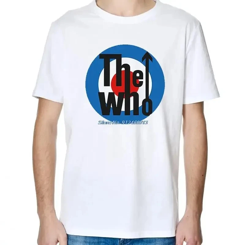 

The Who 1964 The Best Rock and Roll Band in The World Target Texture VTG Short Sleeve Shirt Tees Tops Streetwear Men Clothing