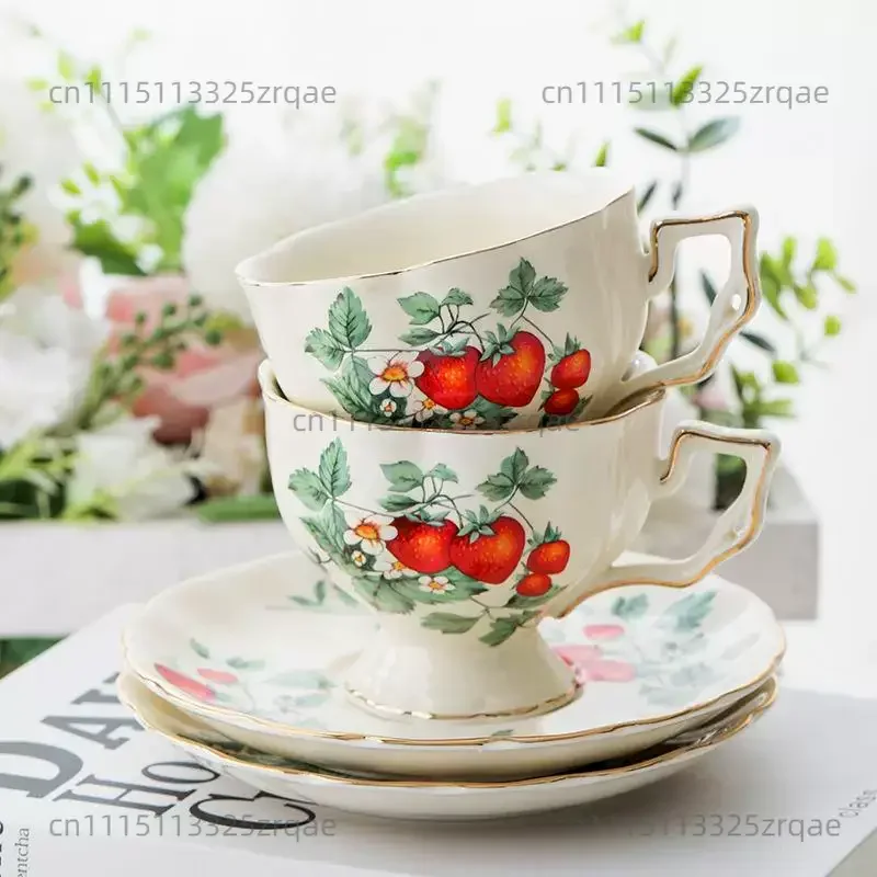Vintage Court Style Coffee Cup and  Set Afternoon Tea Teapot Kettle Ceramic Water Milk Cups Plate Mugs