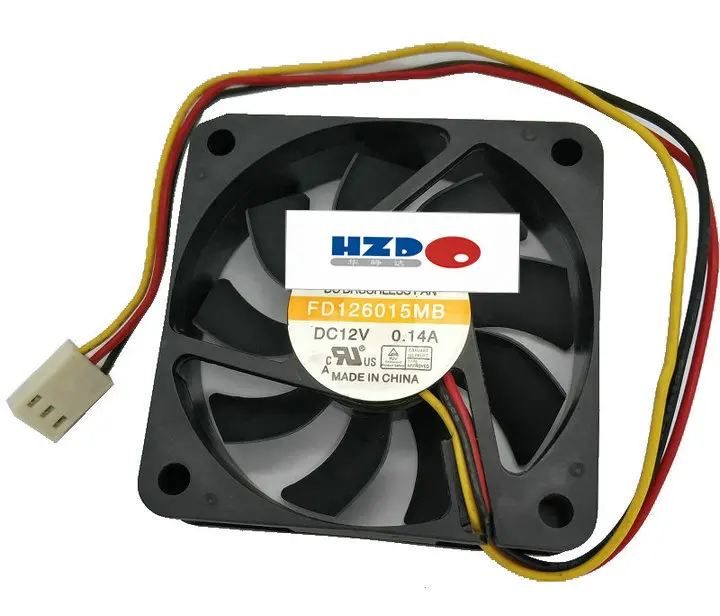 HZDO FD126015MB 6015 12V 0.14A cooling fan 60*60*15MM FD126015EB FD126015HB  FD126015LB 60*60*15mm