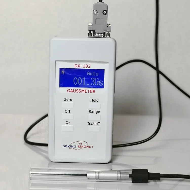 DX-102 Handheld Digital Gauss Meter Electromagnetic Field Detector Portable Magnet Testing Gaussmeter