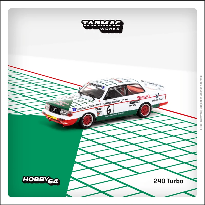 

TW In Stock 1:64 240 Turbo Macau Guia Race 1985 Winner Diecast Diorama Car Model Collection Miniature Carros Toys Tarmac Works