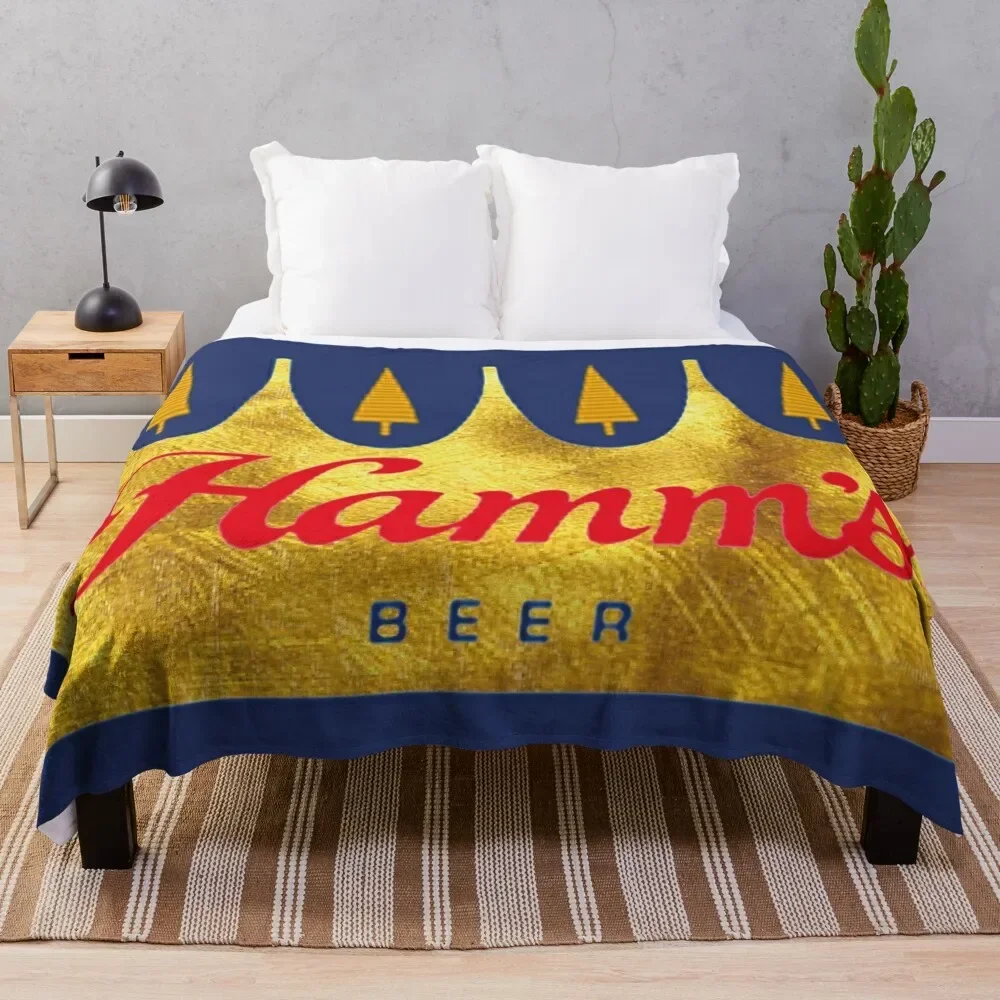 

Hamms beer Classic T-Shirt Throw Blanket Flannels for winter Thins Blankets