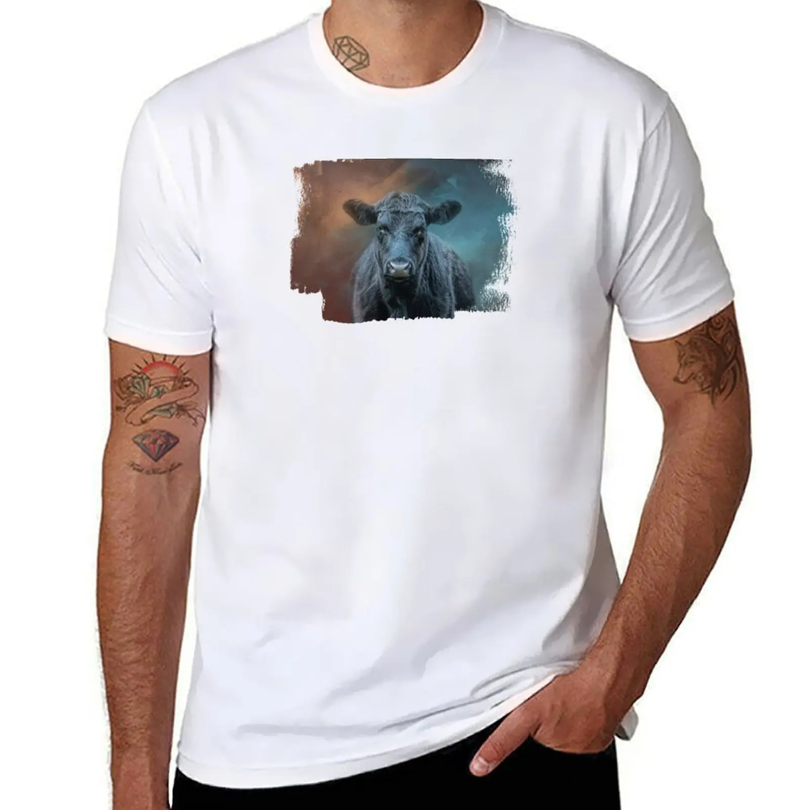 

Black Aberdeen Angus Two T-Shirt man t shirt graphic t shirts for man graphic funny T-Shirt