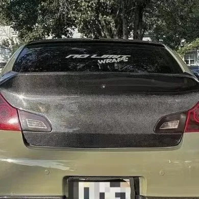 

For Infiniti Q50Q50L Carbon Fiber Tail Cover, Carbon Fiber Trunk Cover