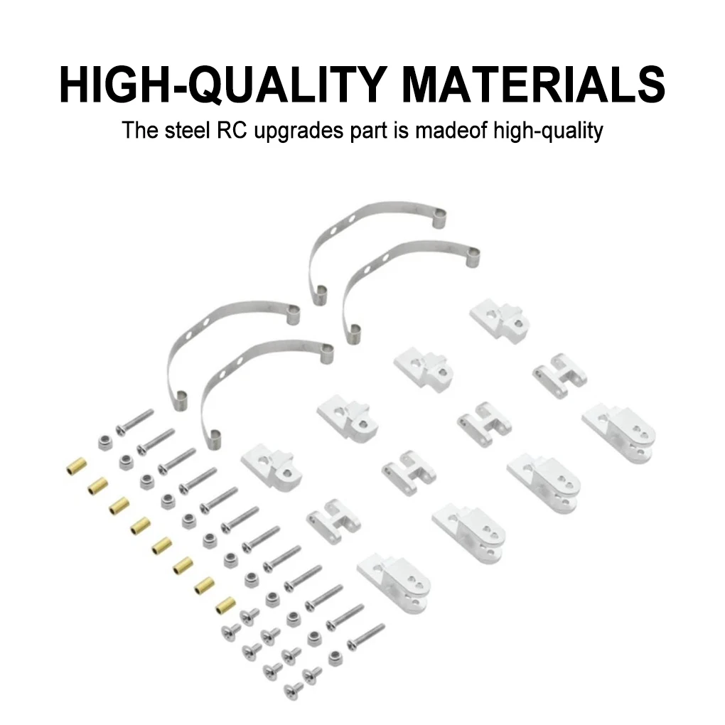 알루미늄 합금 강화 금속 업그레이드 메탈 부품 키트 1/16 WPL C14 C24 B14 B24 B16 RC 자동차 부품 RC 자동차 액세서리 블랙