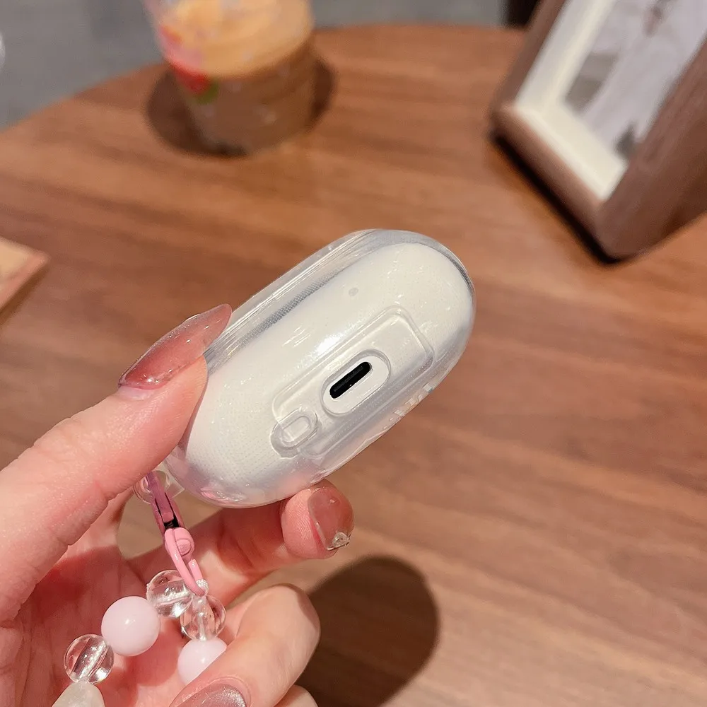 Funda protectora para Xiaomi Redmi Buds 6 Pro, funda para auriculares con estrella de dibujos animados y cereza para Redmi Buds6 Pro, funda a prueba de golpes con gancho