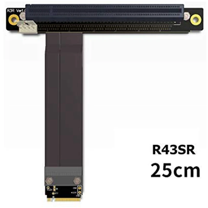 Удлинительный кабель R43SR M.2 NGFF Nvme Key M к PCIE X16, адаптер Riser для видеокарты 16X PCI-E для M.2 2230 2242 2260 2280
