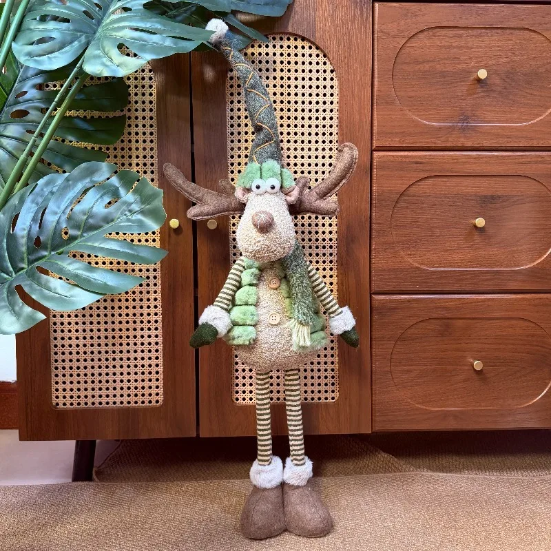 Retractable elk with the elderly floor ornament entrance living room TV cabinet Internet celebrity home decoration