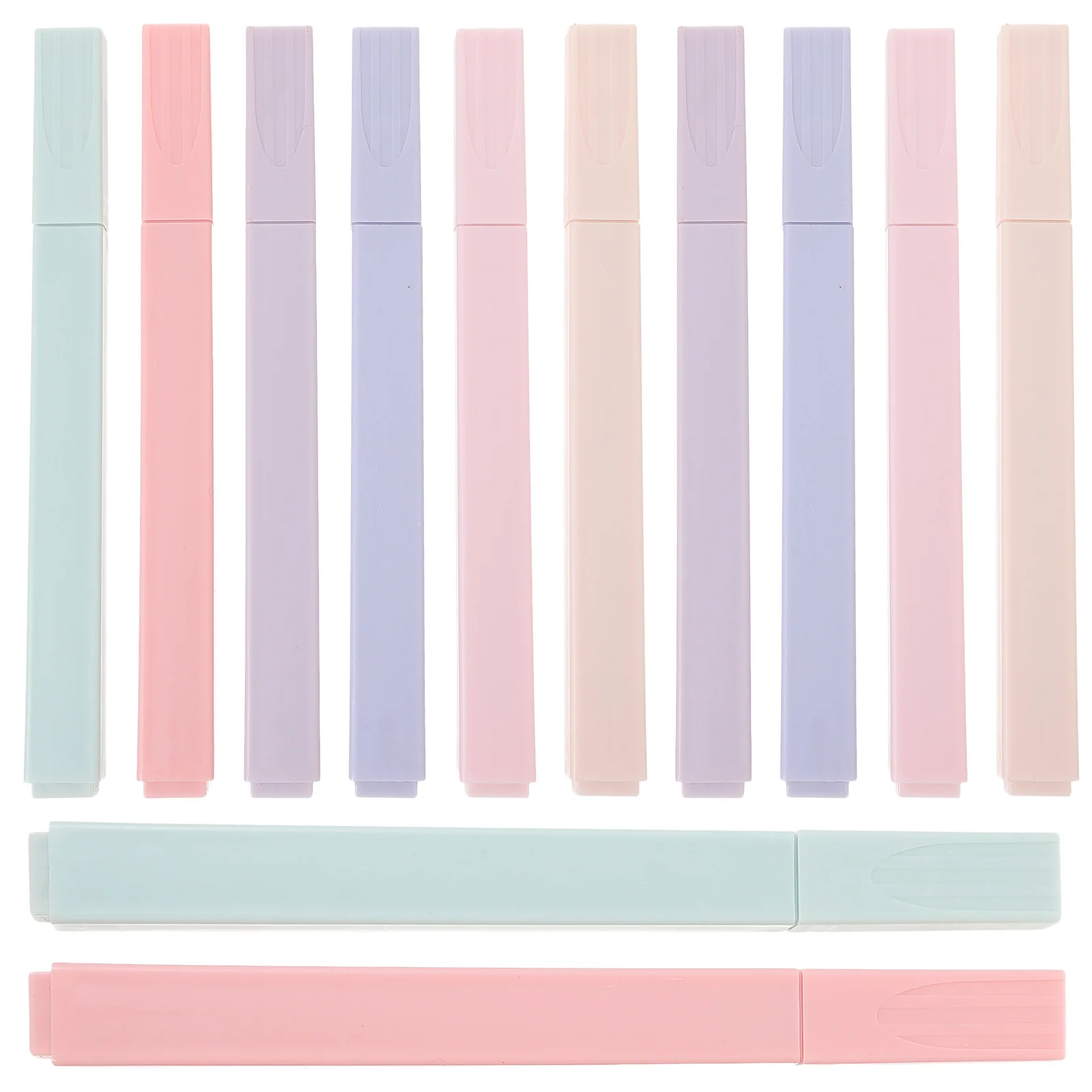 12pcs Colorful Hand Lettering Pens Thick Thin Tip Smooth Writing No Ink Leakage For Study Notes Art Marking Teachers Students