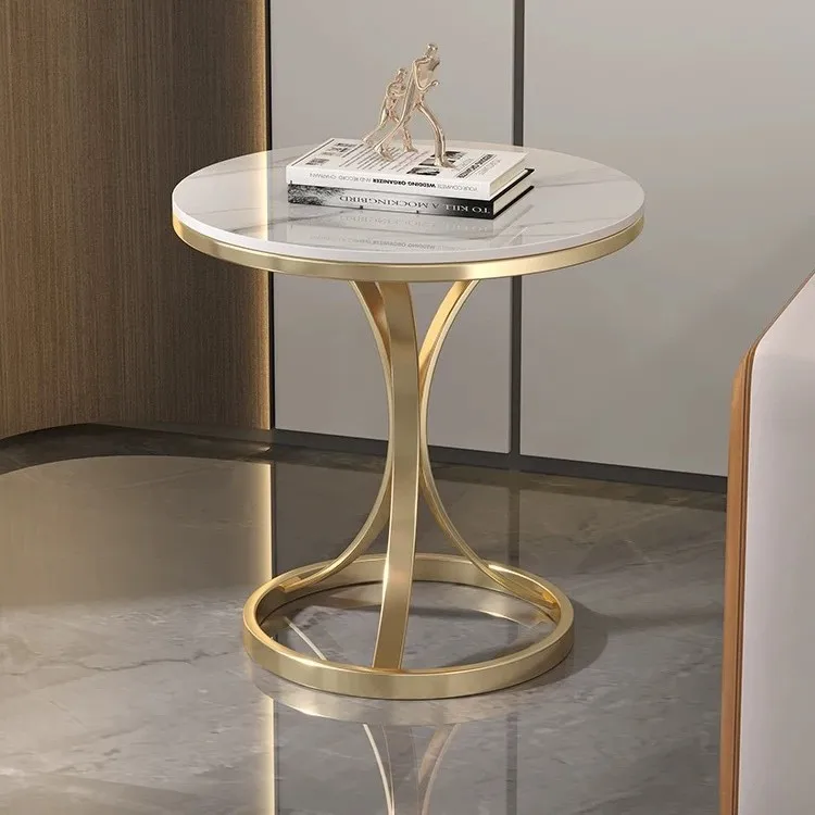 

Simple and modern side table small coffee rock slab sofa side