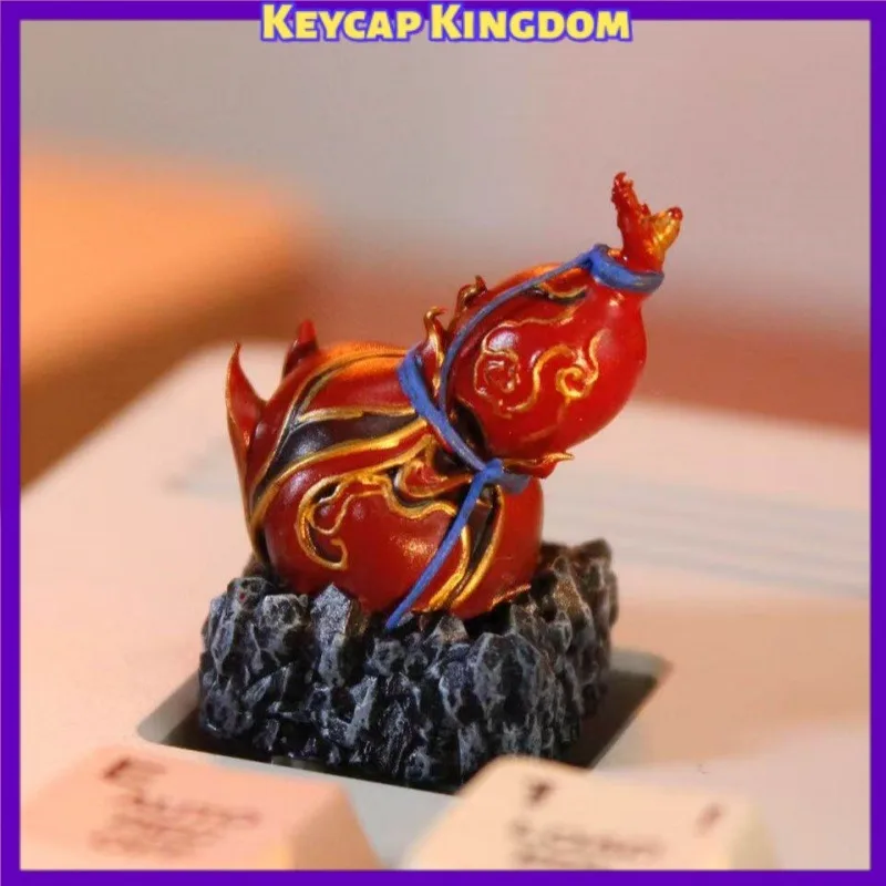 Black Myth Wukong Xiang River Goddess Gourd Anime Keycap Resin Custom Mechanical Keyboard Accessories 3D Printed Artisan Keycap