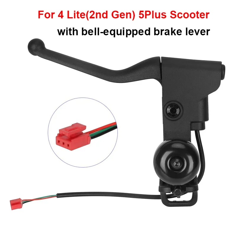 

Scooter Left Handlebar Brake With Bell For 4Lite 2nd Gen 5Plus e-Scooter Replacement Handle Parts