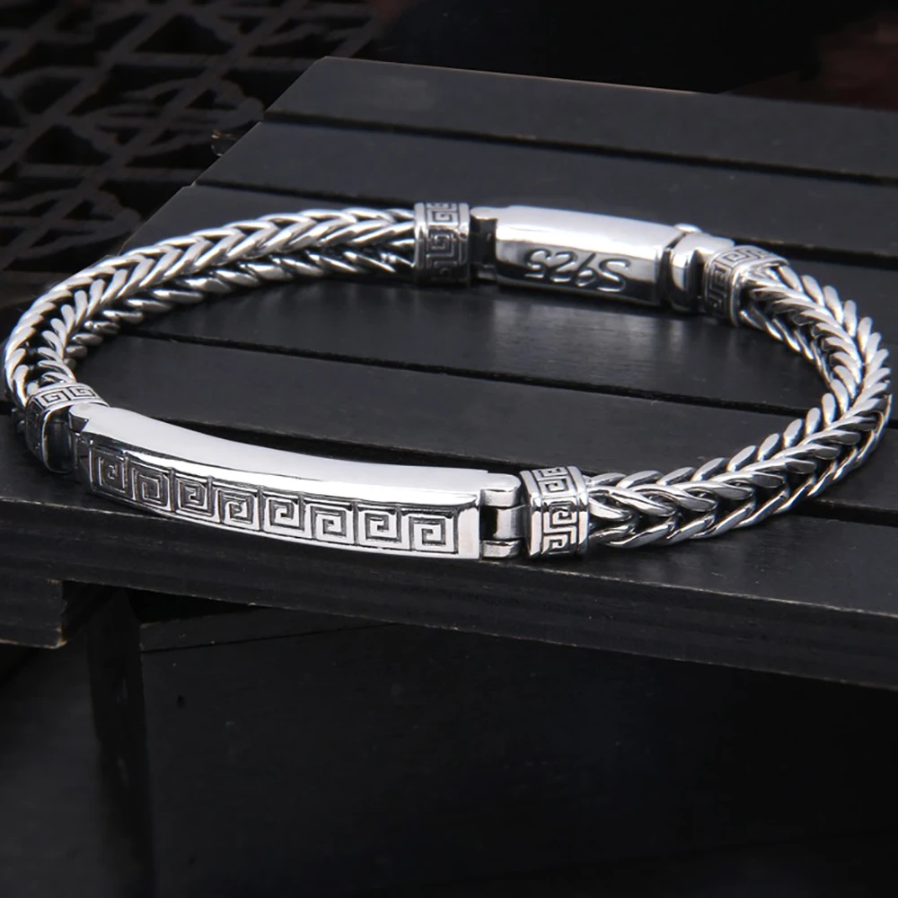 Classic Silver Color Cuban Link Chain Bracelet for Men Women Polished Thick Wrist Chain Hip Hop Streetwear Jewelry for Guys
