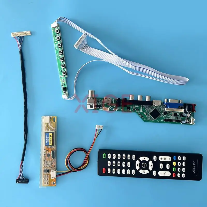 For B133EW01 V4/V9 LP133WX1-TL Driver Controller Board DIY Kit 1CCFL AV+HDMI+VGA+IR+USB 1280*800 30-Pin LVDS LCD Panel TV Analog