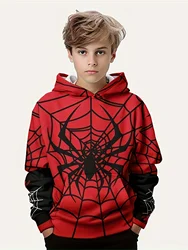 Y2k Halloween horror funny element hoodie top long sleeve 3D digital printing children's autumn and winter warm casual hoodie