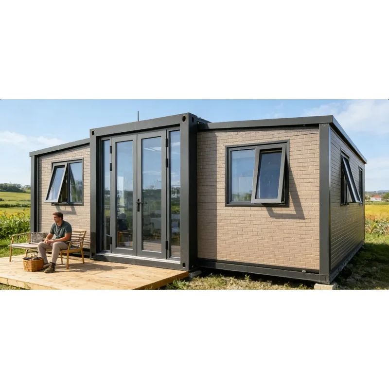 Foldable Container House 40ft 2 Bedroom Expandable Home with Insulated Walls for Cold Weather