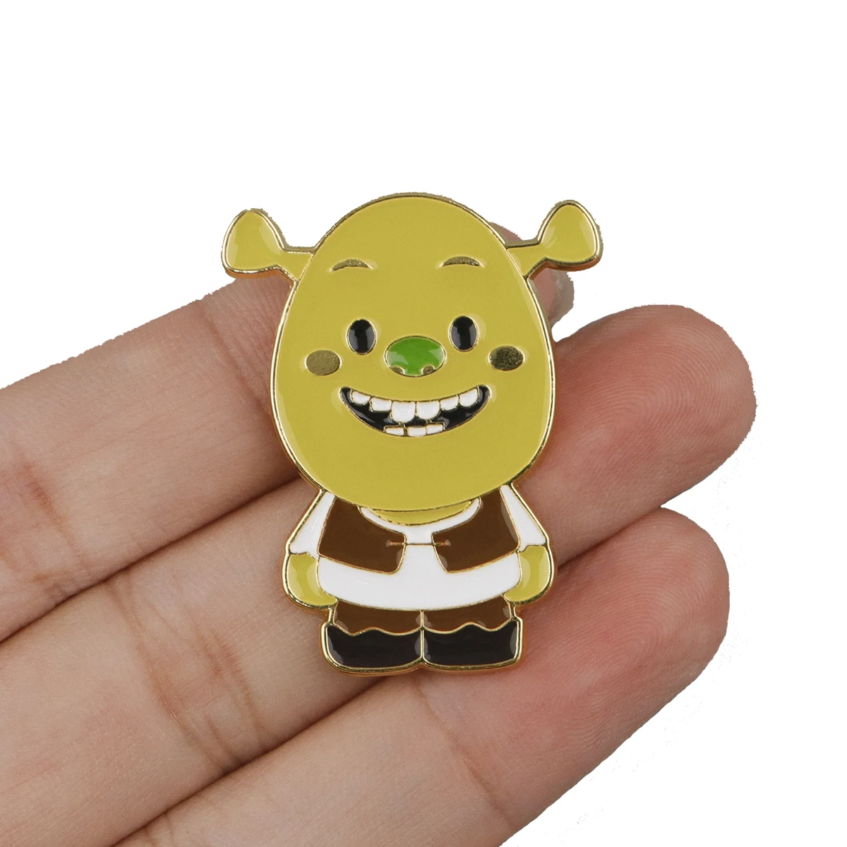 Cute Green Monster Enamel Pin Lapel Pins for Backpacks Brooches Badges Movie Cartoon Brooch for Clothes Jewelry Gift for Friends