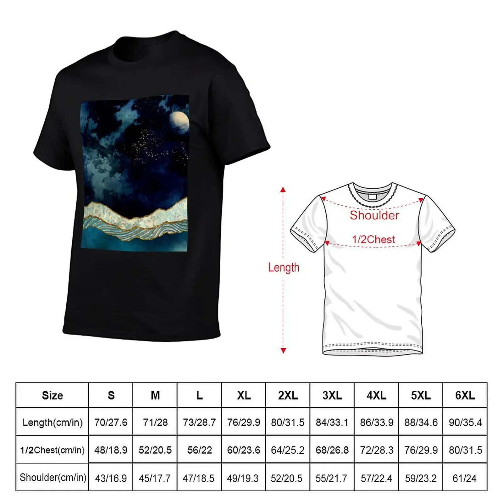 Indigo Sky T-Shirt sports fans anime tshirt plus size clothes slim fit t shirts for men