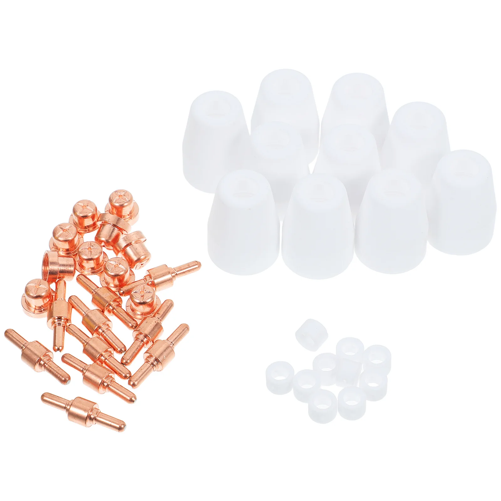 

40Pcs Plasma Cutting Consumables Replacement Kit Nozzles Tips Protective Covers for Air Plasma Cutter Torch High Performance