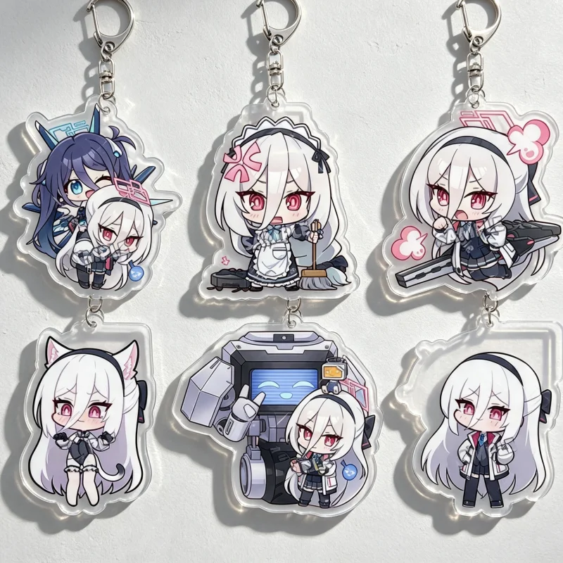 Anime Blue Archive Aris Kei Key Human-shaped Acrylic Pendant Keychains Bag Decorations Gifts For Friends Exquisite Products