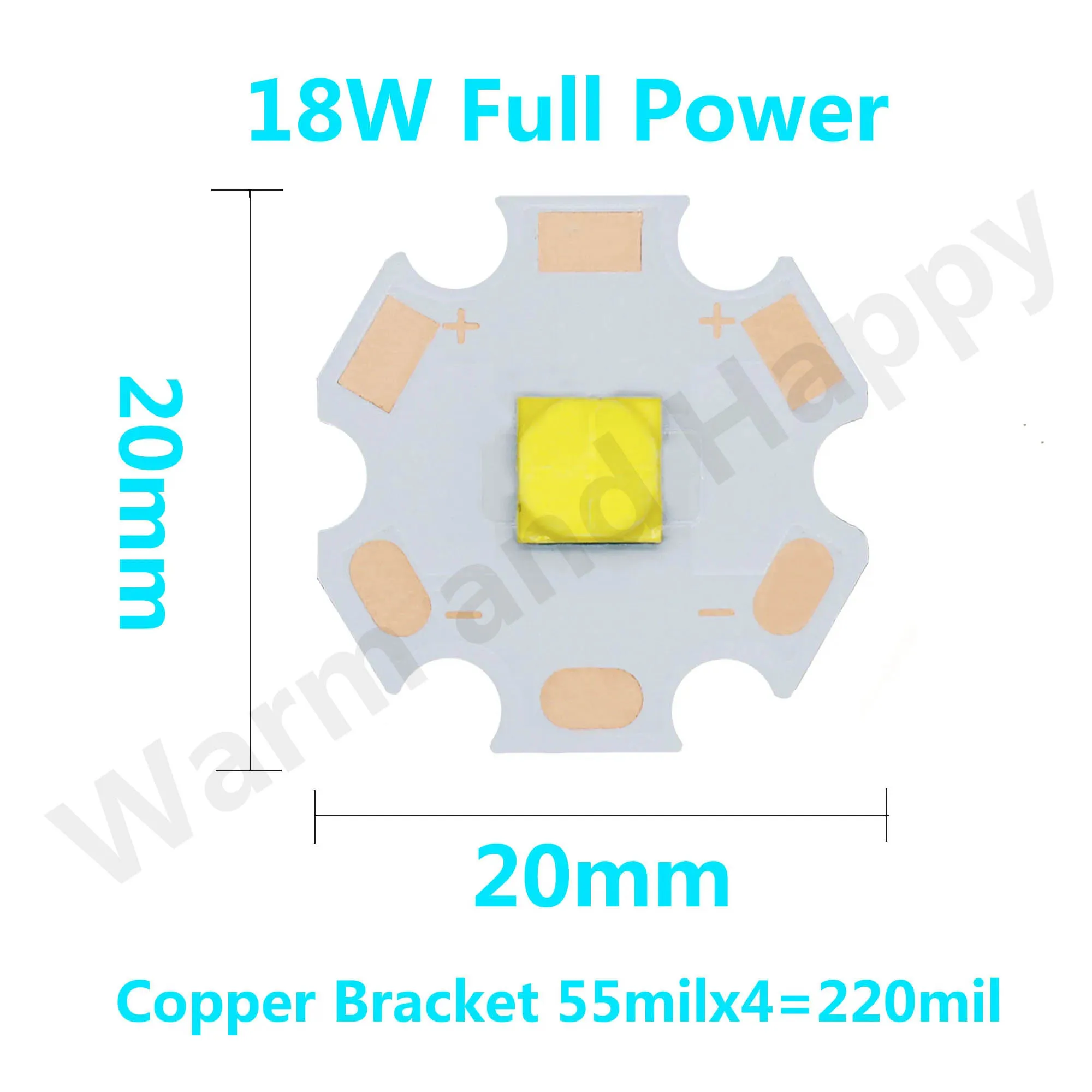 Imagem -03 - Lanternas Led de Alta Potência 3w 5w 10w 18w t6 Xml2 3v 3.5x3.5 mm 5x5 mm Xhp50 Led 3v Bicicleta Acessórios Farol Peças