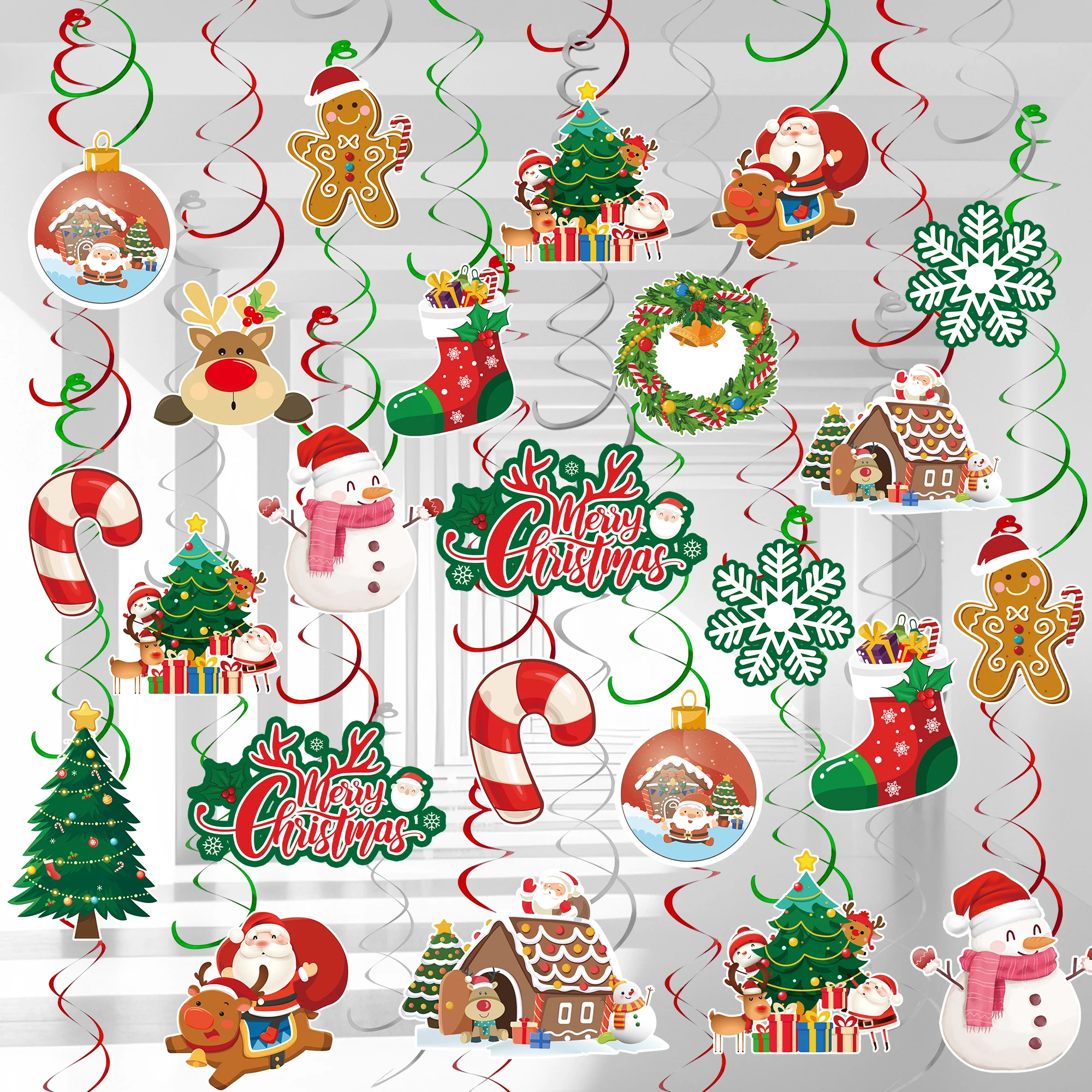 61 Pcs Christmas Ha… - image