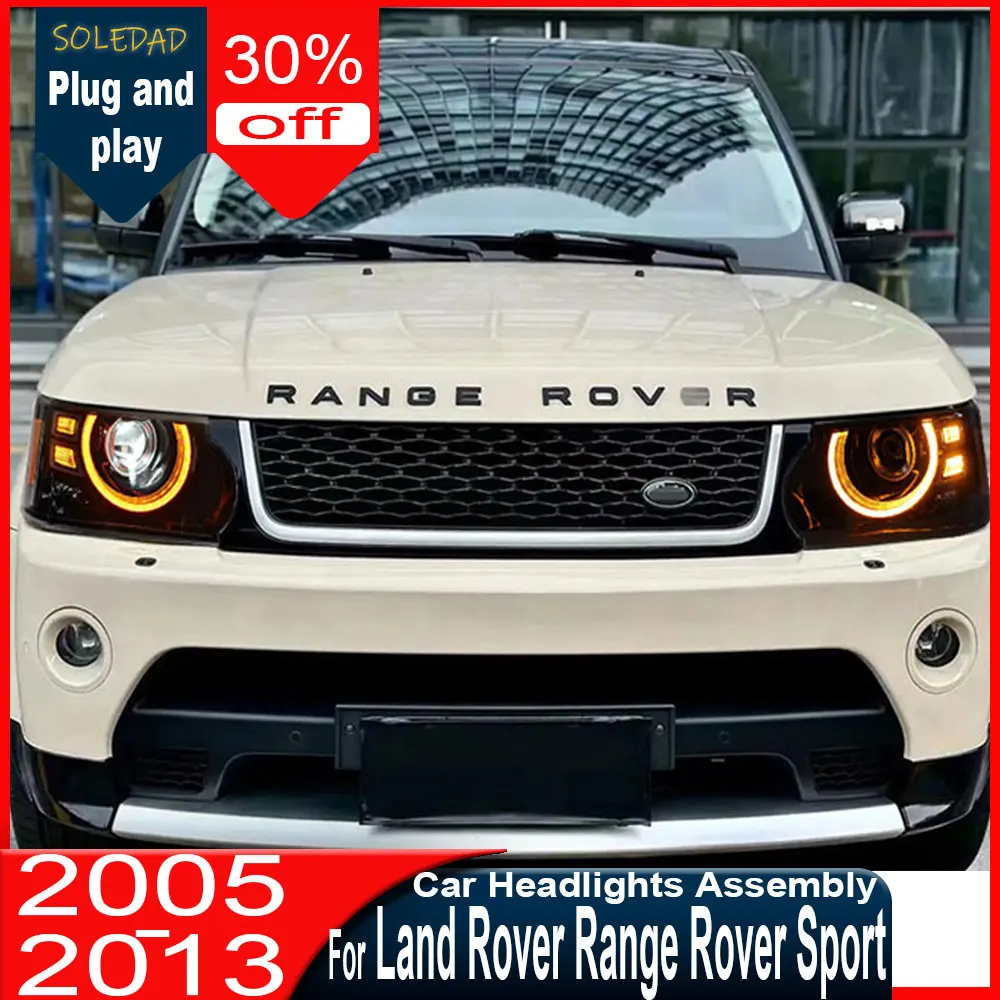 

Светодиодные фары Velo для Land Rover Range Rover Sport 2005-2013 с линзой проектора и ДХО, автоаксессуары