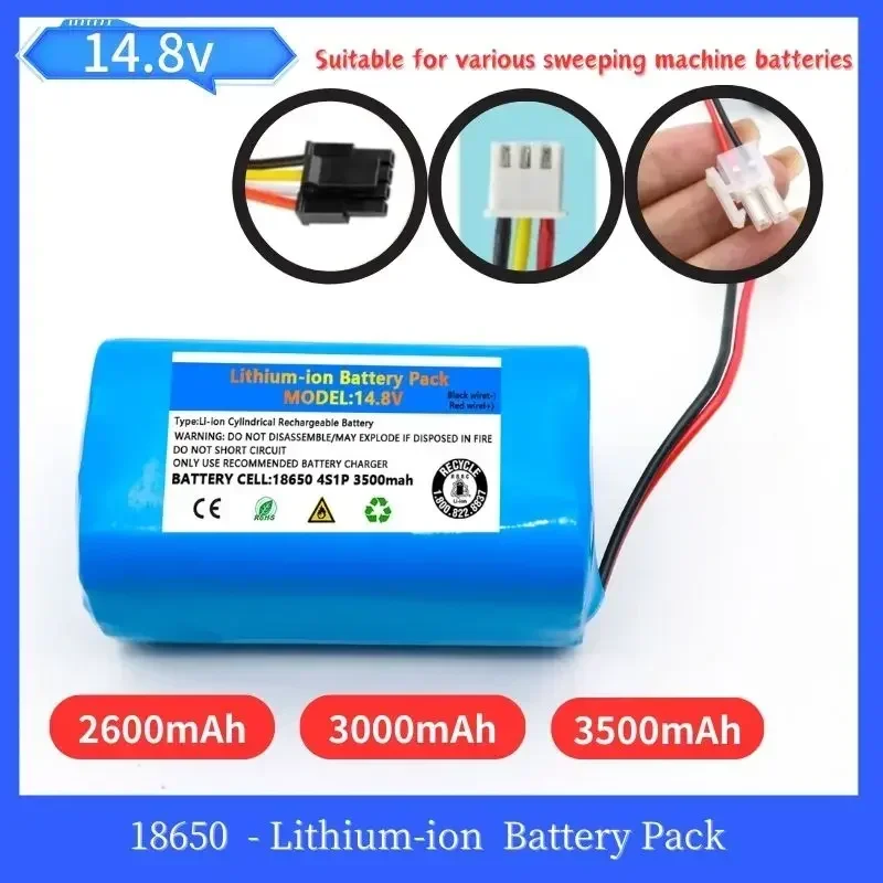 

14.4V for Liectroux C30B E30B for Proscenic 800T 830P 820P 820T 820S Vacuum Cleaner Li-ion 14.4V bateria recargable