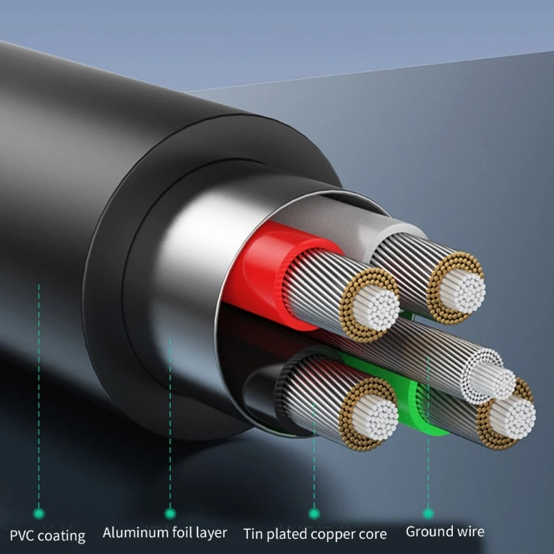 Mini USB Power Cable Support Data Transmission USB2.0 Male to Mini USB Male Connectors Extend Cord Data Transfer Line