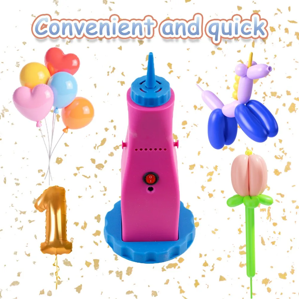 

Электрический портативный насос для надувания шаров, уличная машина для надувания шаров с длинным шлангом, AC100-240V