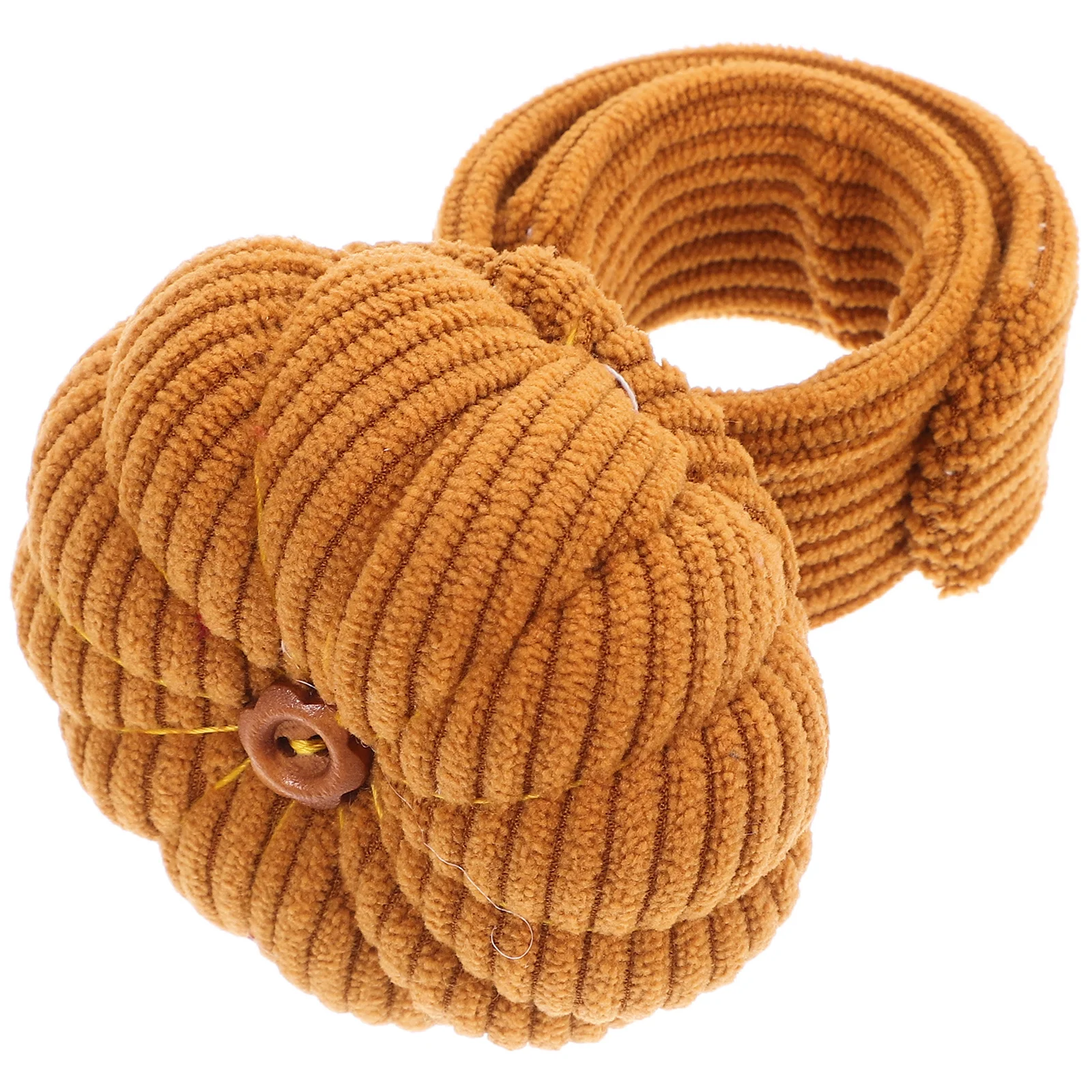 

Corduroy Pumpkin Pin Cushion Wristband Elastic Strap Sewing Needlework Holder DIY Handcraft Supplies Sewing Pin Cushion