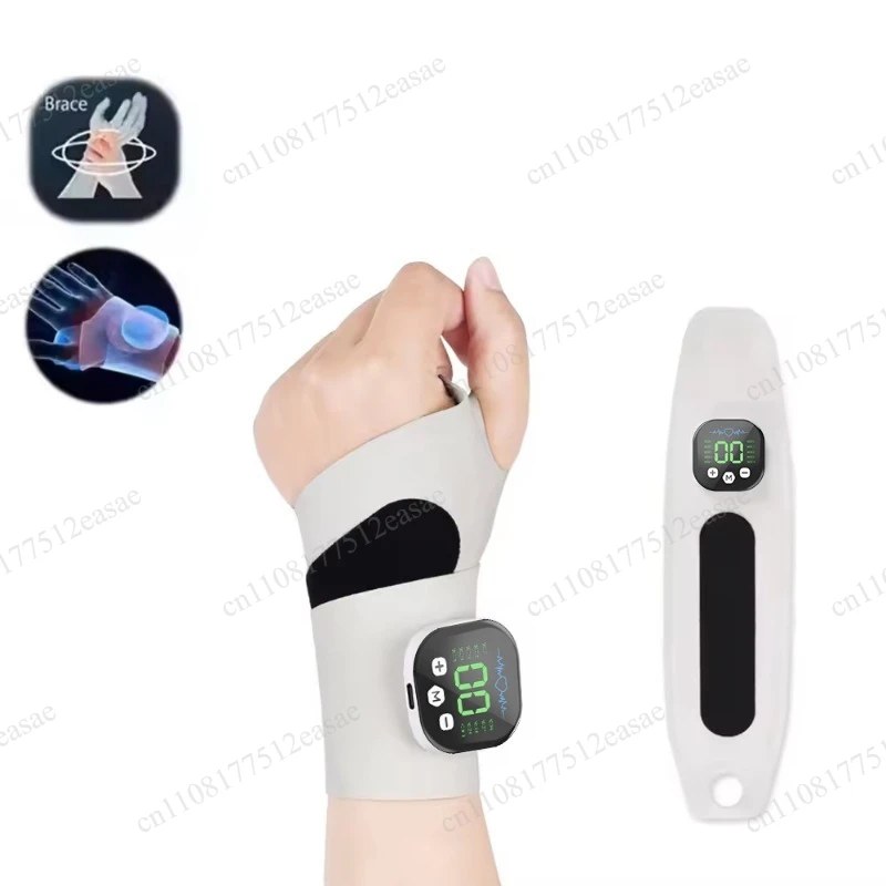 Smart EMS Pulse Wrist Massager, Adjustable Massage Bracelet for Men & Women, Home & Office Use
