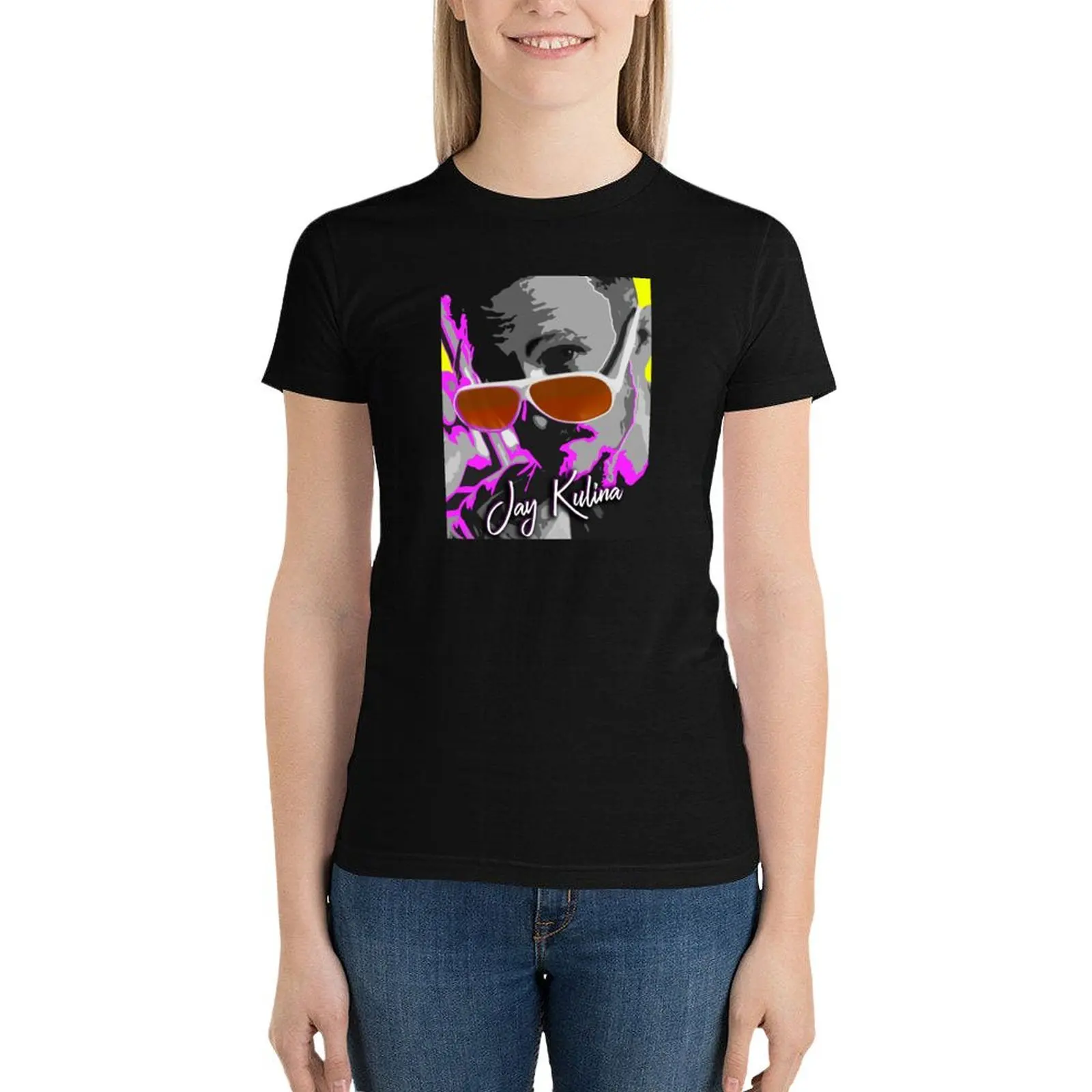 Jay Kulina From Kingdom T-Shirt Oversized Zomerkleding Zwarte T-Shirts Voor Vrouwen