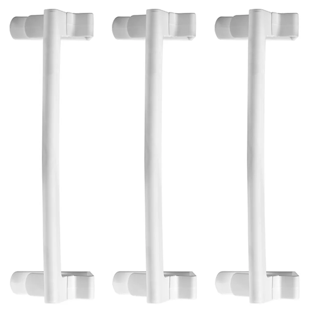 

3 Pcs Clip-On Storage Rack Bracket Door Towel Clothes Racks Cabinet Hanging Coat Hanger