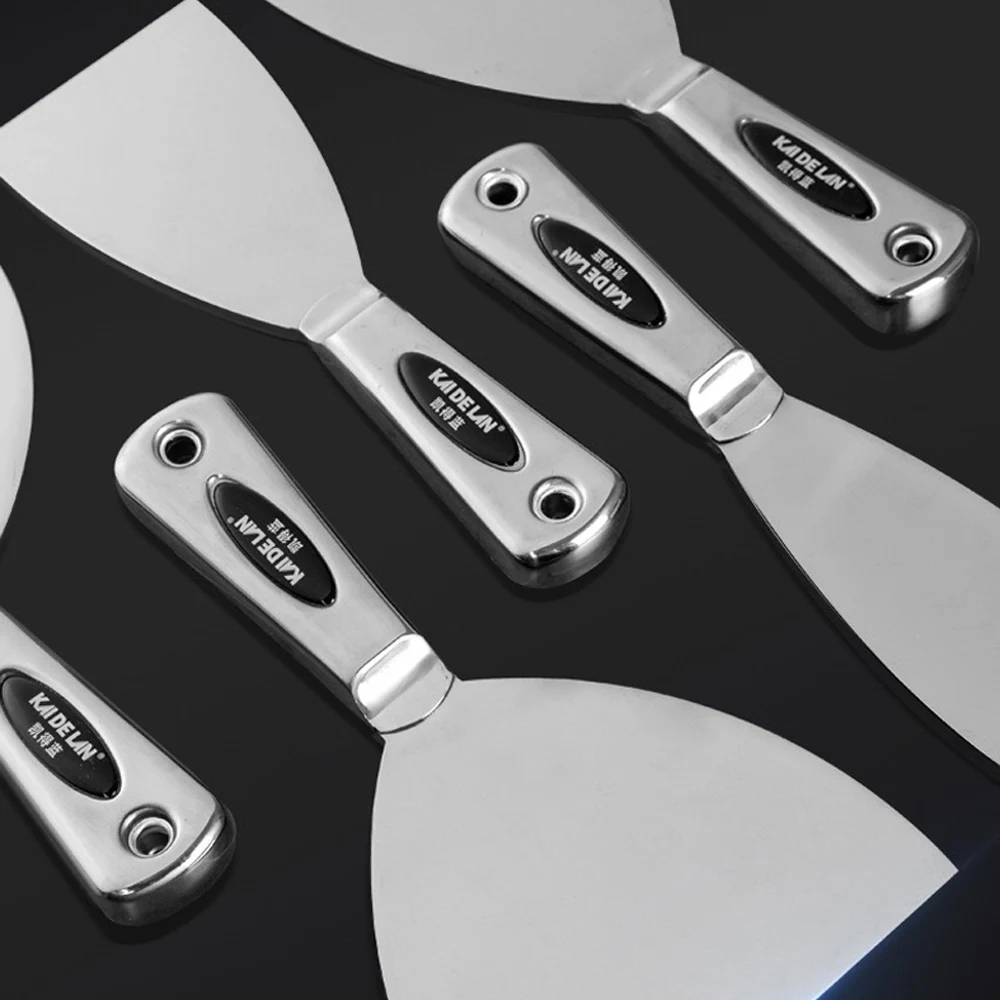 스테인레스 스틸 통합 퍼티 나이프 스크레이퍼 주걱 퍼티 페인터 페인트 도구 석고 삽 깨끗한 주걱 건설 도구