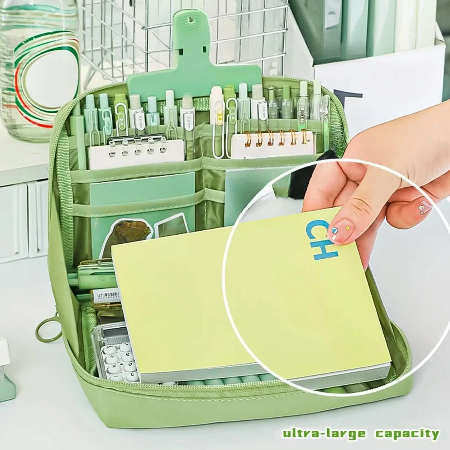 12 Layers Large Capacity Pencil Case Good Looking Multifunctional Classification Storage Stationery Storage Bag