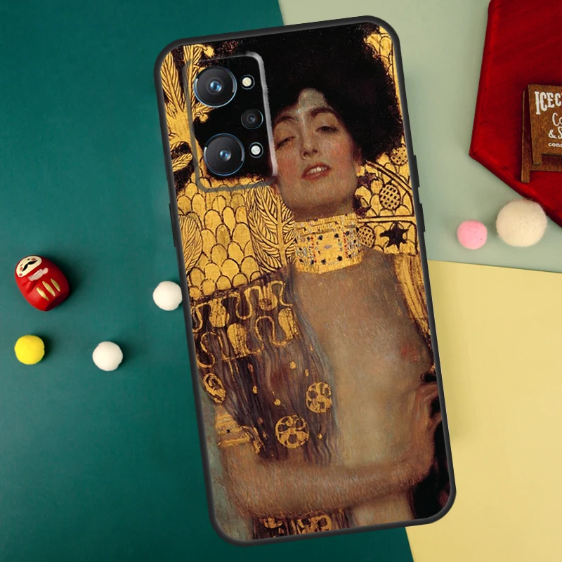 Kiss by Gustav Klimt For Realme C55 C53 C35 C33 C30 C25s C21Y C11 C15 GT3 GT5 GT Neo5 9 10 11 12 Pro Plus Case