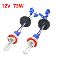 Premium Ceramic 75W Car Xenon Bulbs 6500LM 12V AC HID Headlights for Cars Compatible with H1 H3 H7 H8 H9 H11 D2H 9005 9006 Hb3